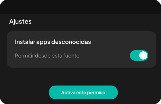 Pantalla de permisos Android