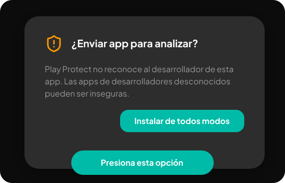 Pantalla Play Protect